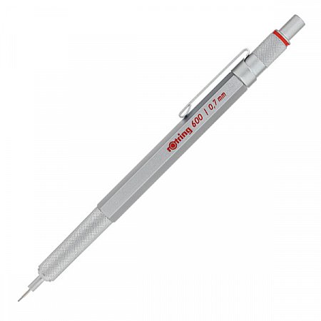 Rotring 600 Silver Mechanical Pencil - 0.7mm