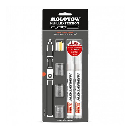 Molotow Marker Refill Extension 211EM Kit