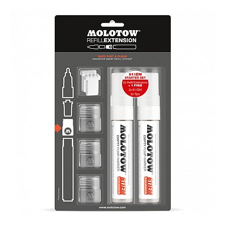 Molotow Marker Refill Extension 611EM Kit