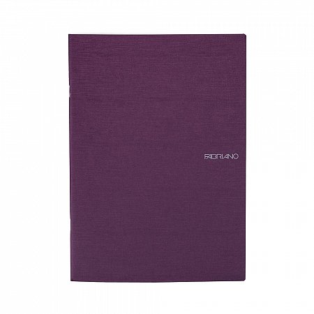 Fabriano EcoQua staple bound notebook lined A4 - Wine