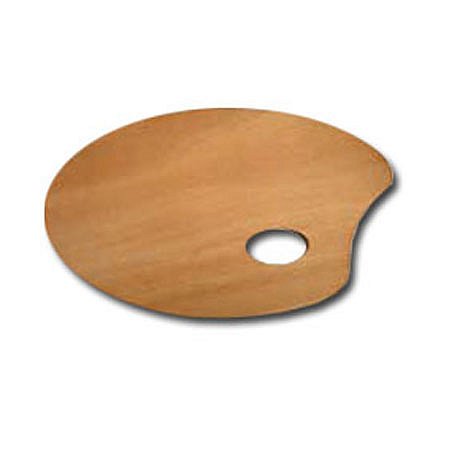Wooden palette oval - 30 x 40 x 0.5cm
