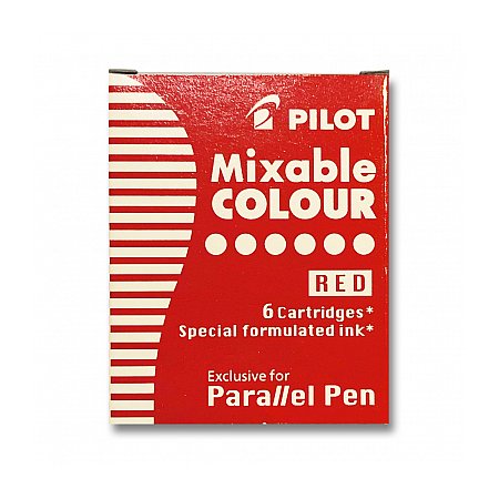 Pilot Parallel Pen cartridges 6-pack - red