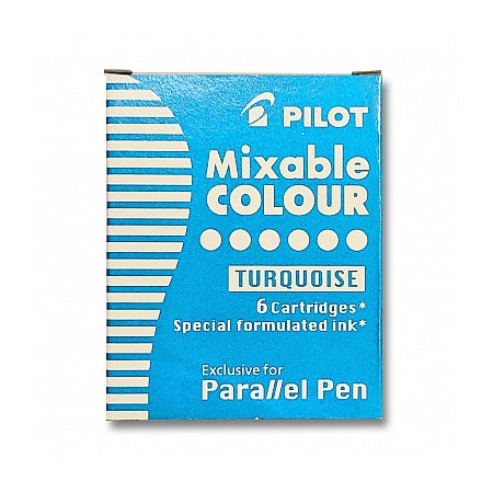 Pilot Parallel Pen cartridges 6-pack - turquoise
