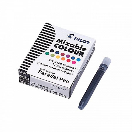 Pilot Parallel Pen cartridges 12 assorted colours