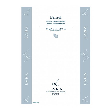 Lana Bristol 250g, 20 sheets - A3 (297x420mm)