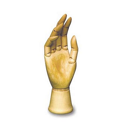 Wood Manikin Female hand 25cm
