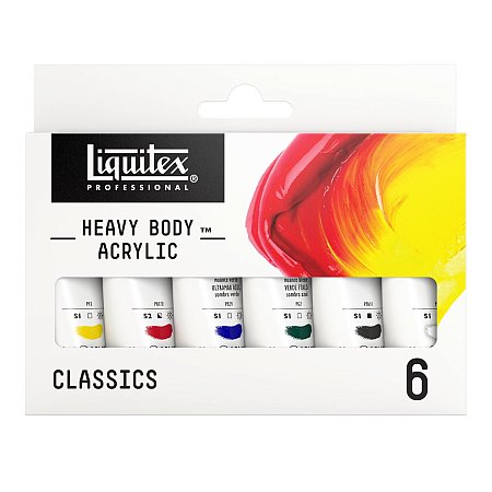 Liquitex Heavy Body 6 x 22ml - Colour Set