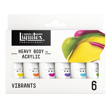Liquitex Heavy Body 6 x 22ml - Vibrant Set