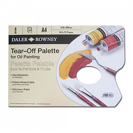 Tear-off Palette Oil painting 50 sheets - 21 x 30cm - A4