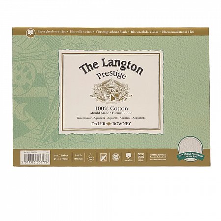 Langton Prestige, 300g, NOT, Cold Pressed, 12 ark - 254x178mm