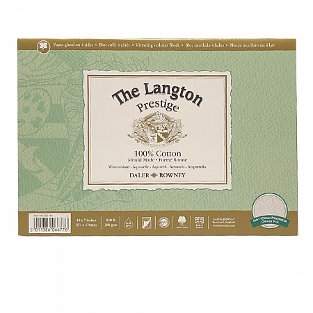 Langton Prestige, 300g, Postcards, NOT, Cold Pressed, 12 ark - A6 vykort