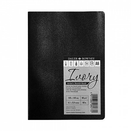 Daler-Rowney Softback Ivory sketch book 78 pages - A6 (10.5x14.8cm)
