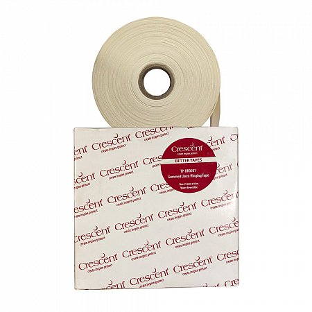 Crescent Gummed Linen Hinging Tape TP-BRO501 - 25mm x 46m Acid free