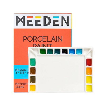 Porslinspalett rektangulär Meeden 14 x 20cm