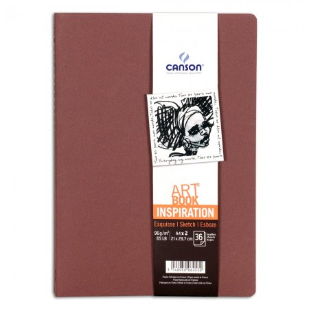 Canson Inspiration Art Book (2-pack) Burgundy - A4