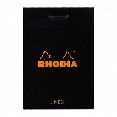 Rhodia Stapled Pad Black N°10 A8 (5,2x7,5cm) - Lined