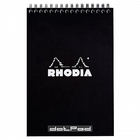Rhodia Classic Wire Notepad Black - N°16 A5 (14,8x21cm) Dotted