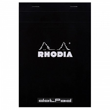 Rhodia Stapled Pad Black N°16 A5 (14,8x21cm) - Dotted
