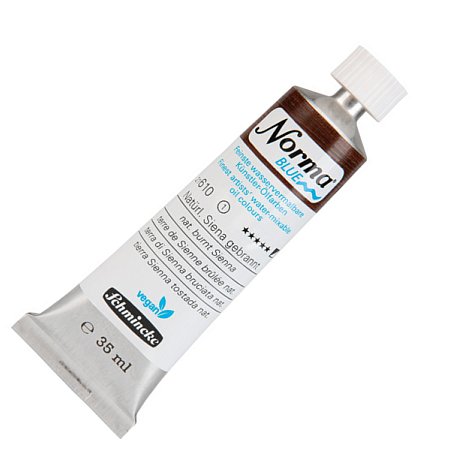 Schmincke Norma Blue 35ml - 610 Natural Burnt Sienna