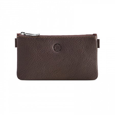 Sonnenleder Buchner Pencil Case with Zipper - Mocha Brown