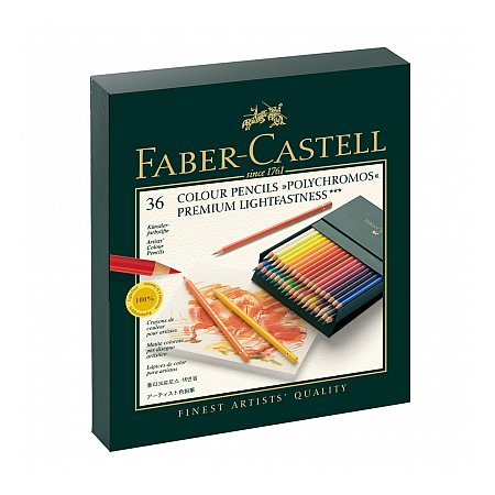 Faber-Castell Polychromos Pencil Set - 36-set Studio Box