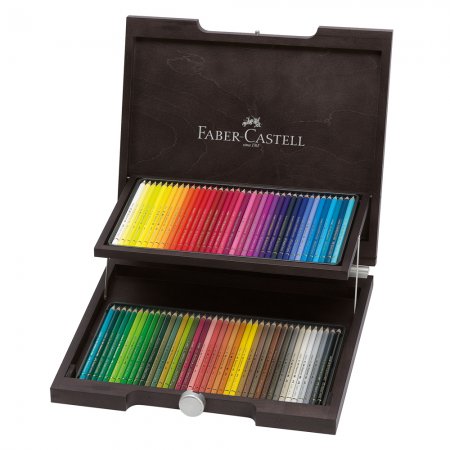 Faber-Castell Polychromos Pencil Set - Wood case 72 colours 