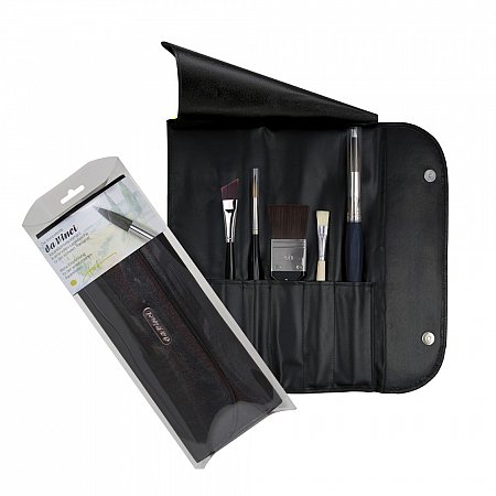 Da Vinci Water Colour Brush Set 5271 - 5 brushes in leather case