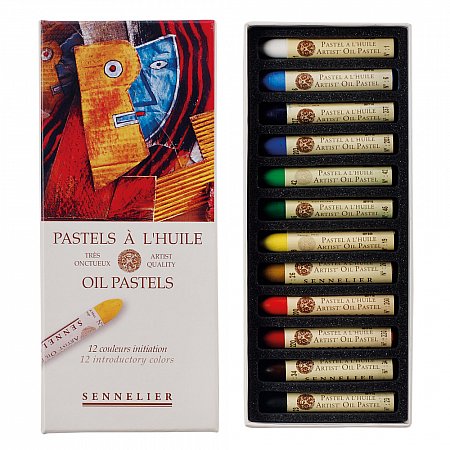 Sennelier Oil Pastels 5ml 12-set Introductory colors