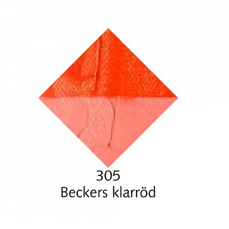 Beckers A oljefärg, 37ml - 305 Beckers klarröd