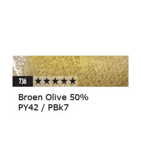 Caran dAche MUSEUM Aquarelle - 736 brown olive 50 proc.