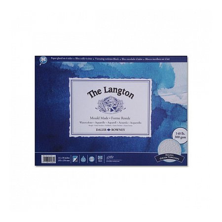 Langton, 300g, Rough, 12 ark hellim - 254x178mm