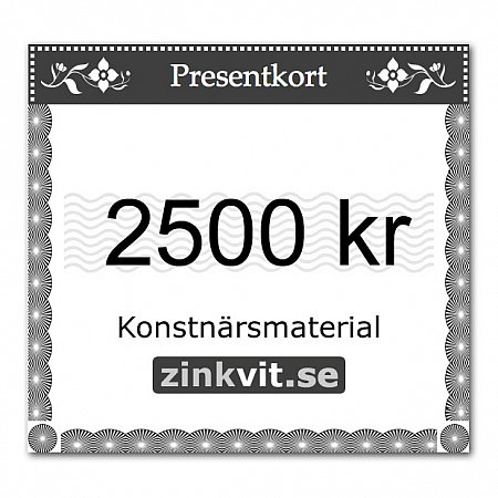 Presentkort 2500 SEK