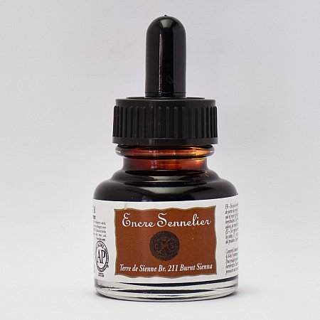 Sennelier Ink, 30ml - 211 Burnt Sienna