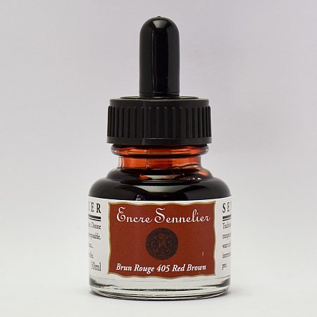 Sennelier Ink, 30ml - 405 Red Brown