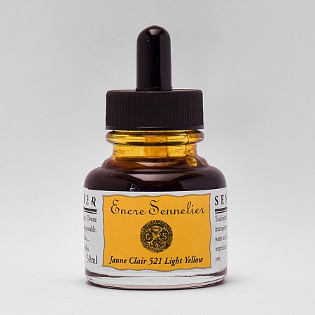 Sennelier Ink, 30ml - 521 Yellow Light