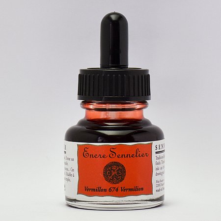 Sennelier Ink, 30ml - 674 Vermillon