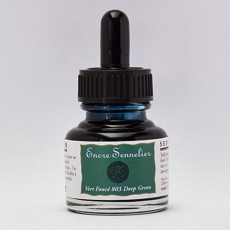 Sennelier Ink, 30ml - 803 Deep Green
